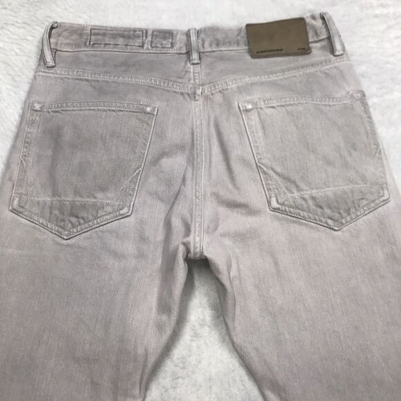 ALLSAINTS Double Cigarette Jean Men 28x28 Gray Button Fly Skinny Slim - Picture 5 of 15